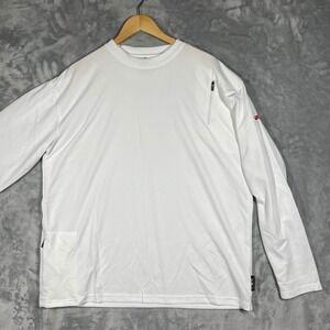 Scottevest TEC Technology Enabled Clothing White Long Sleeve Pockets Shirt XL